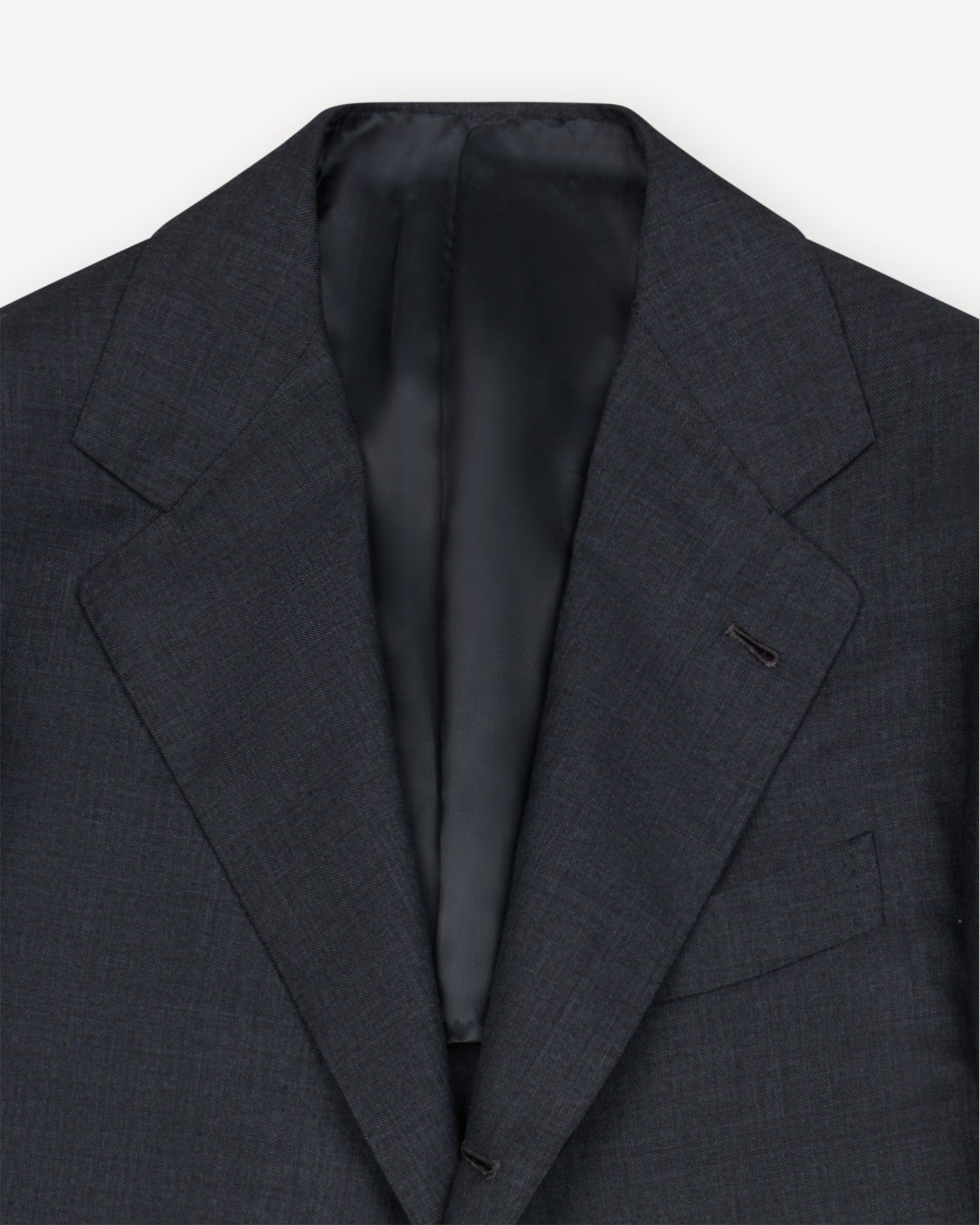 Mid Grey Sharkskin Suit Jacket with notch lapels