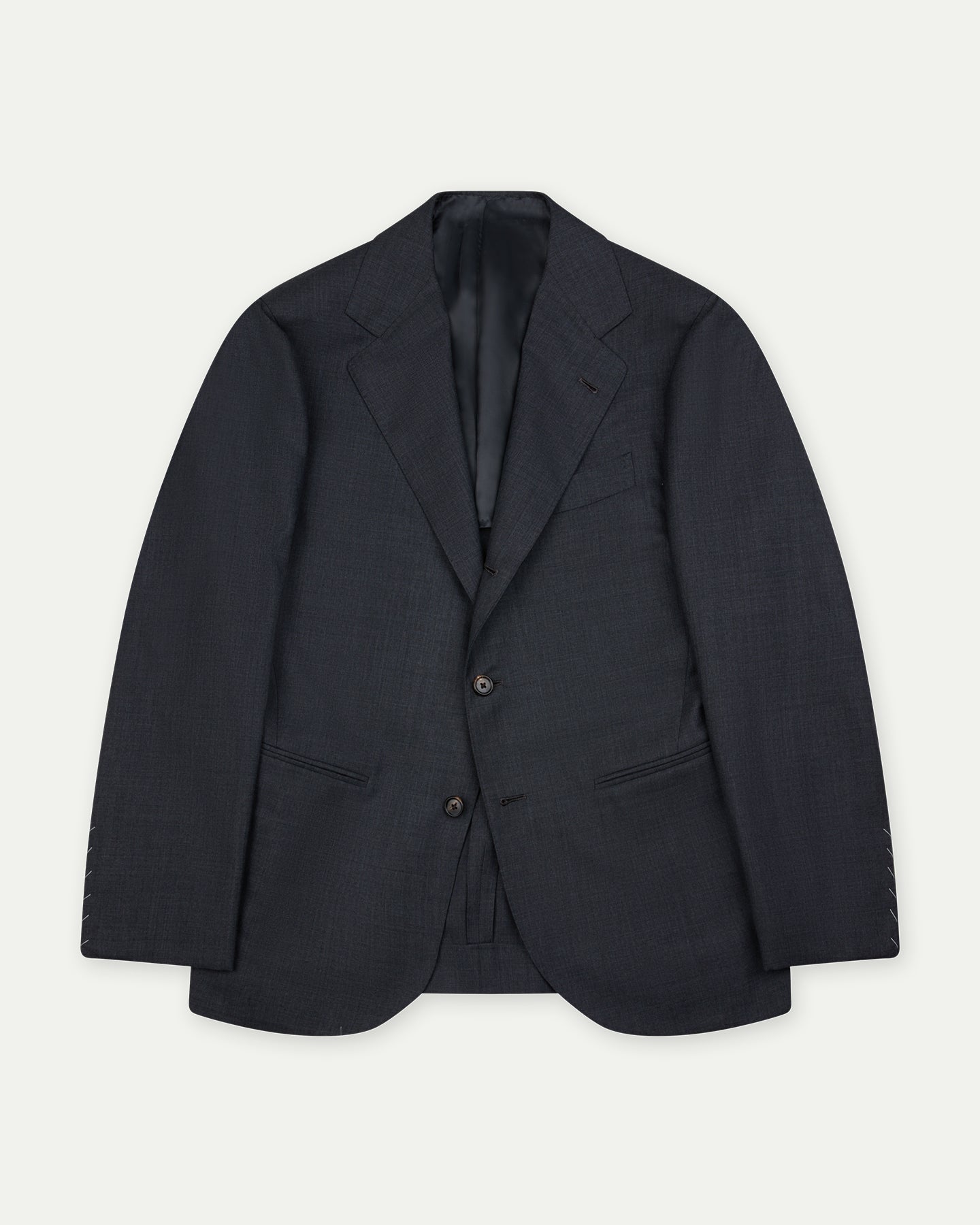 Made-To-Order Mid Grey Sharkskin Suit Jacket