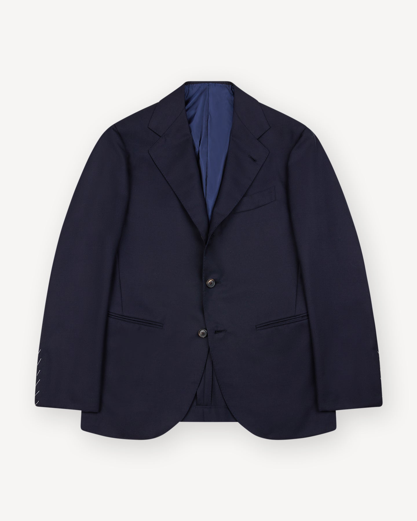 Navy Hopsack Suit Jacket
