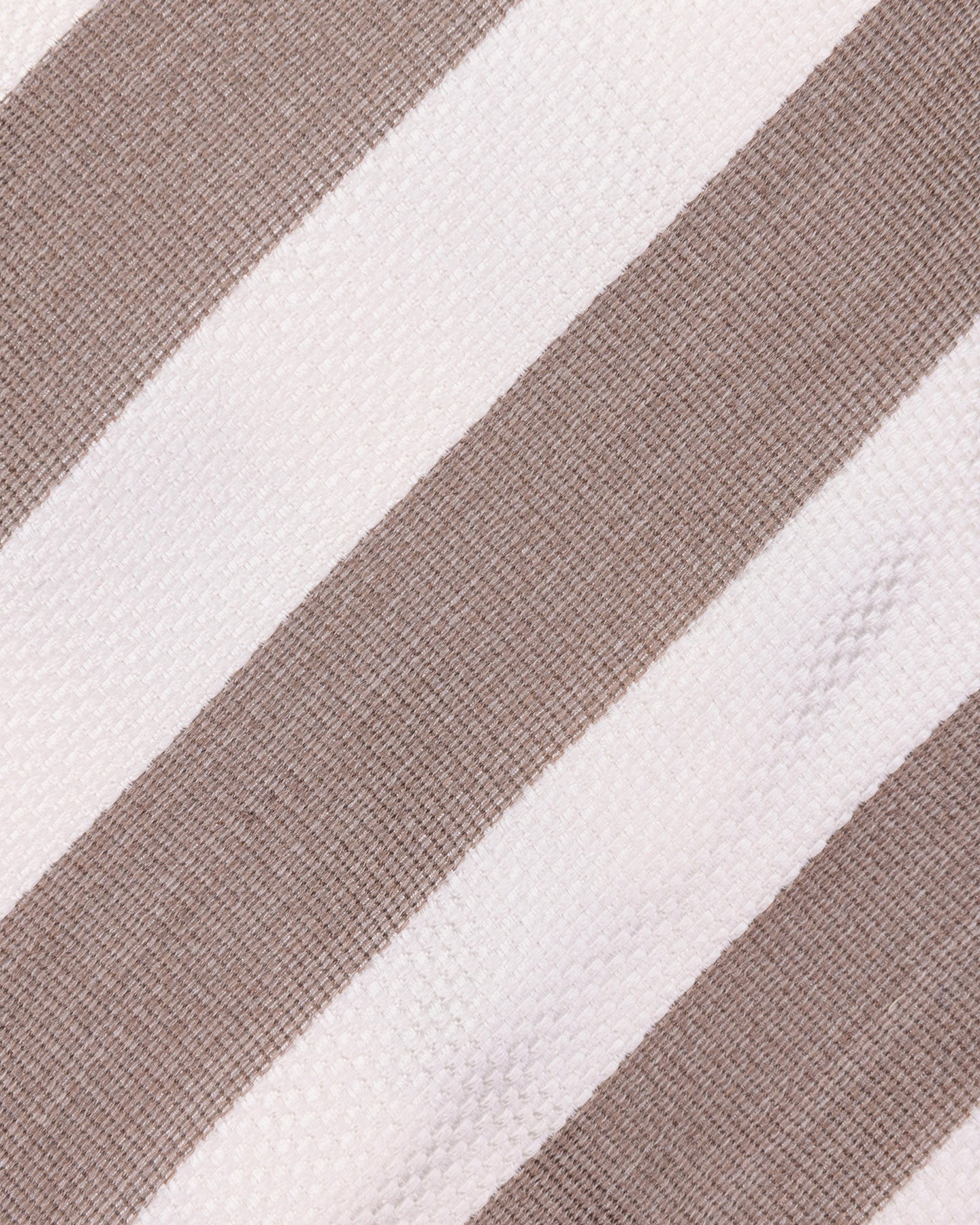 Beige and White Stripe Silk Tie