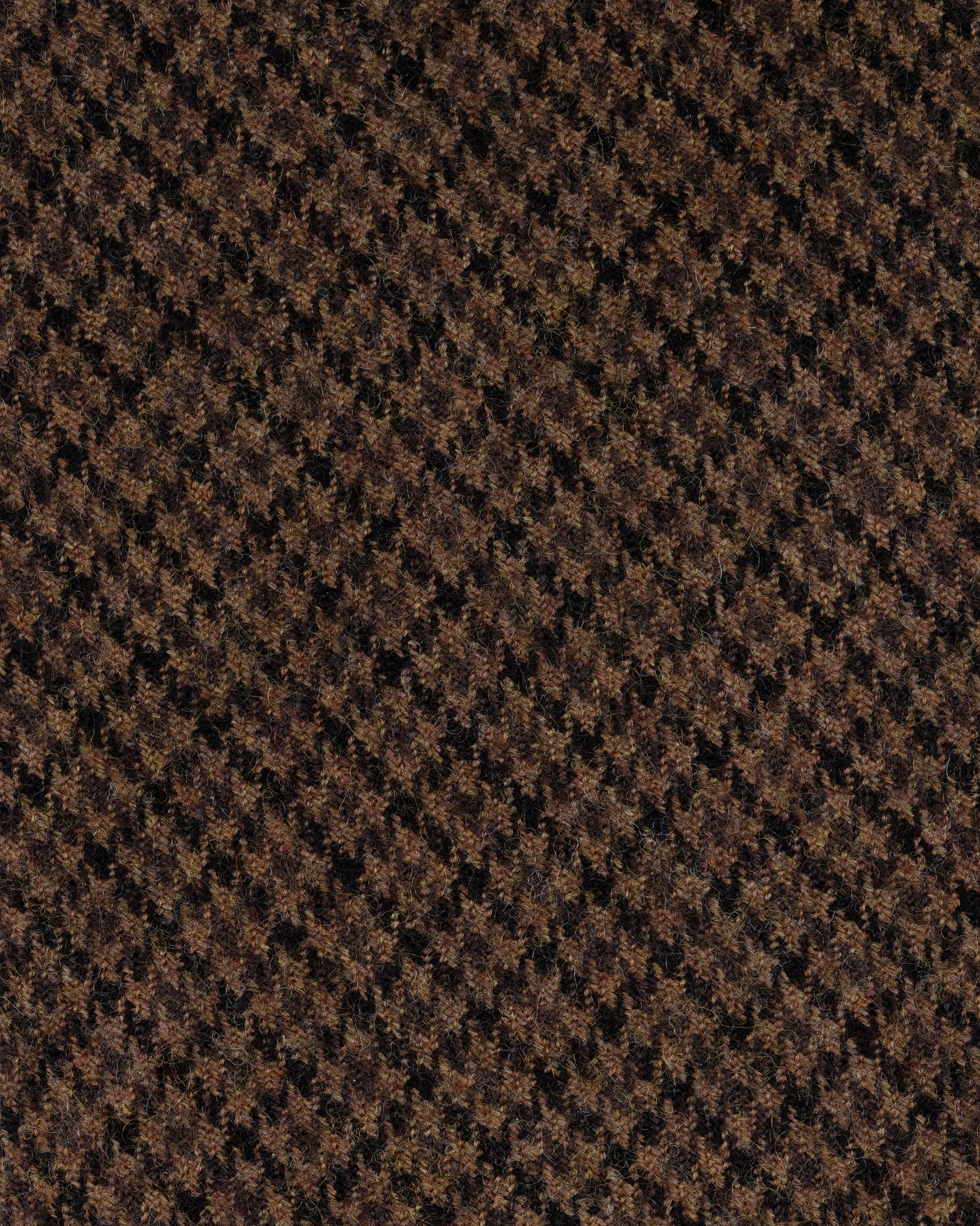 Brown Worsted Flannel Gun Club Fabric by Fox Brothers