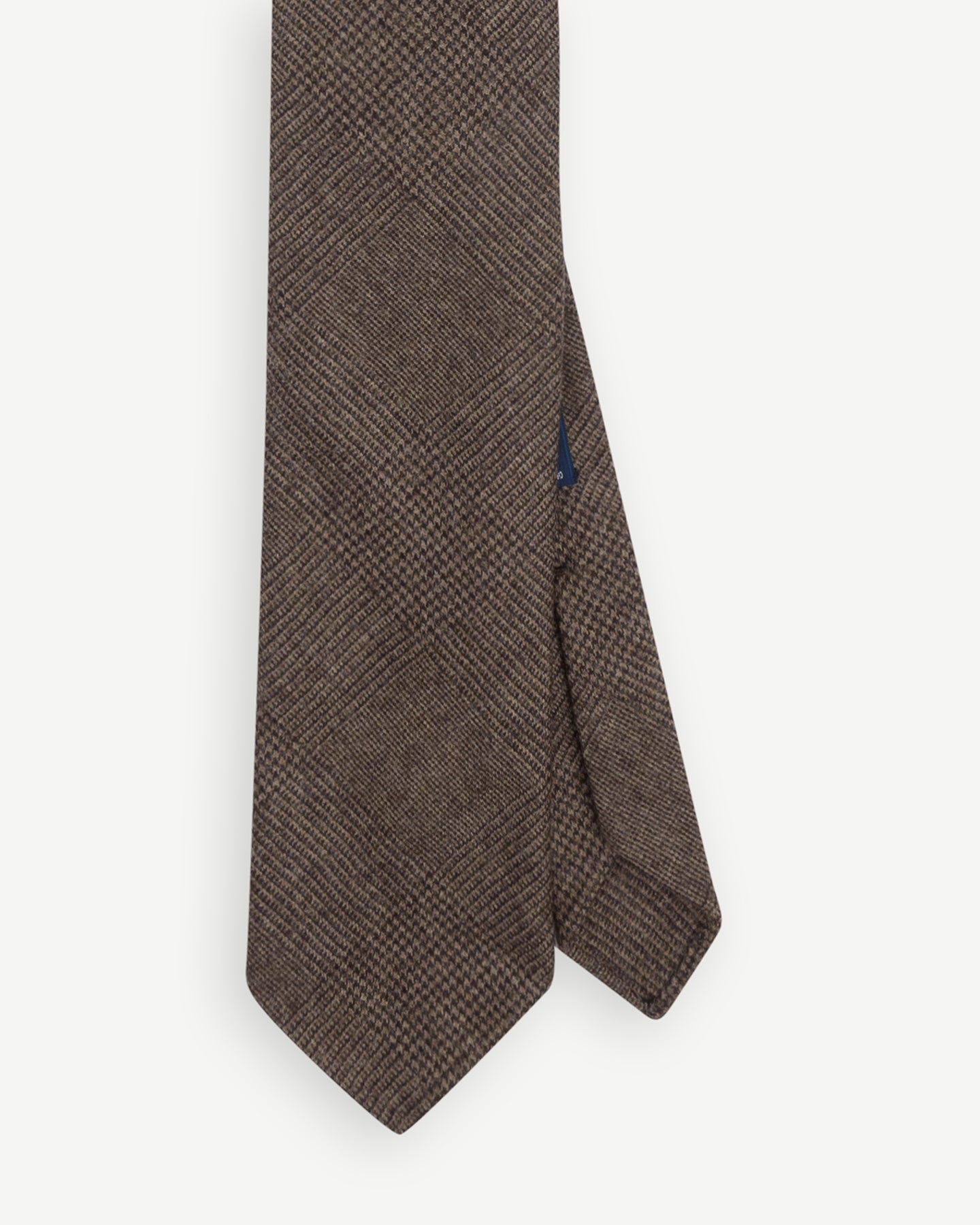 Brown Flannel Prince of Wales Tie