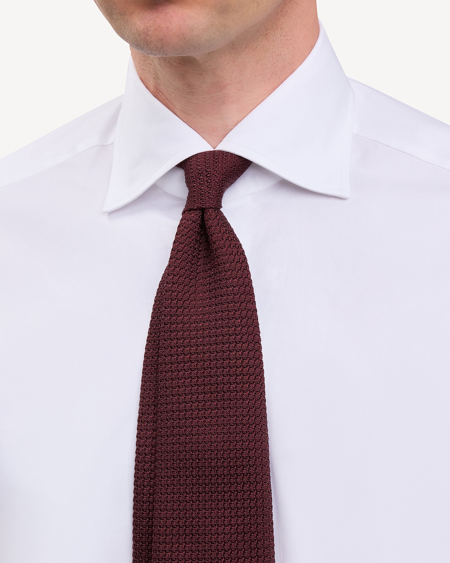 Burgundy Garza Grossa Grenadine Tie