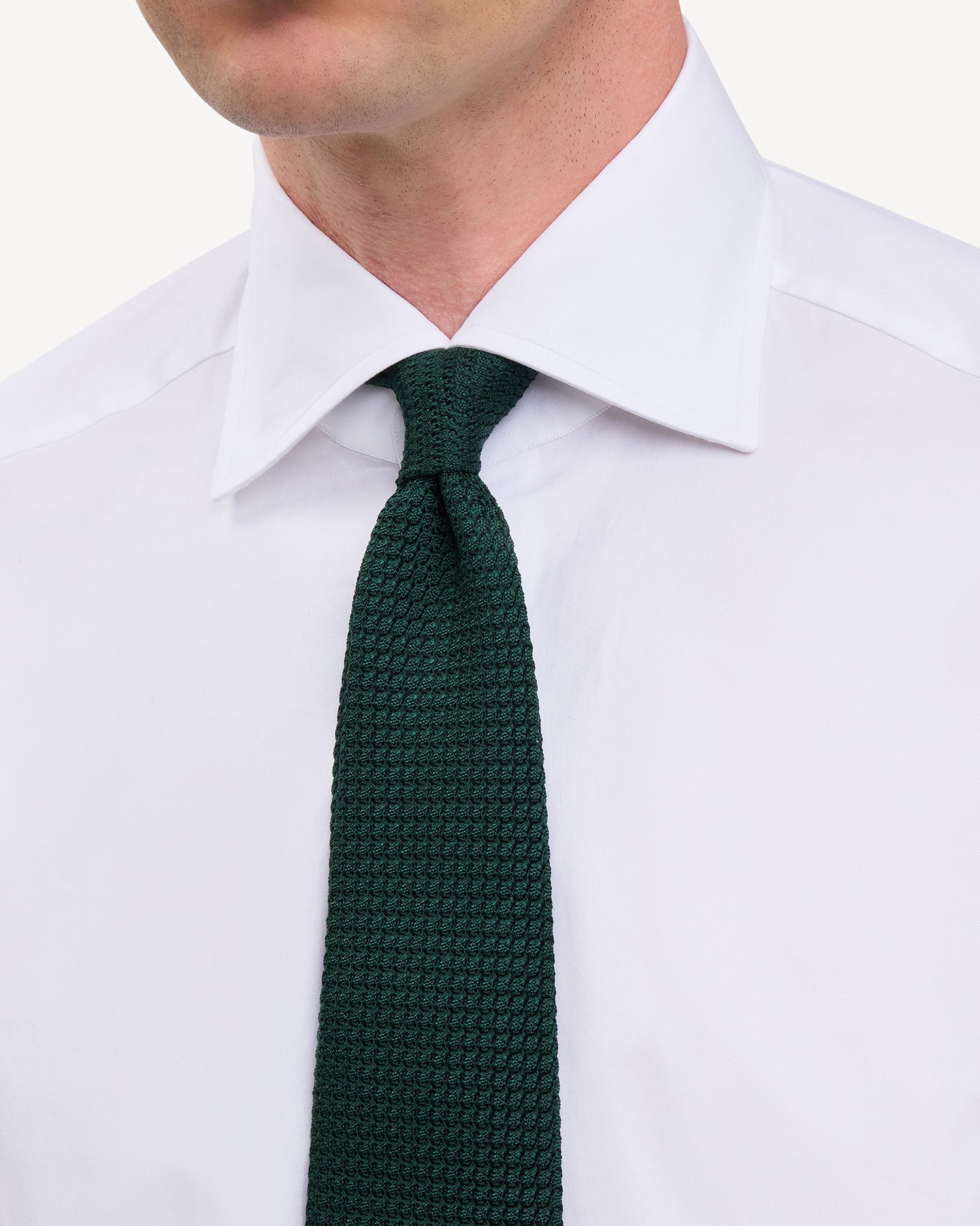 Dark Green Garza Grossa Grenadine Tie