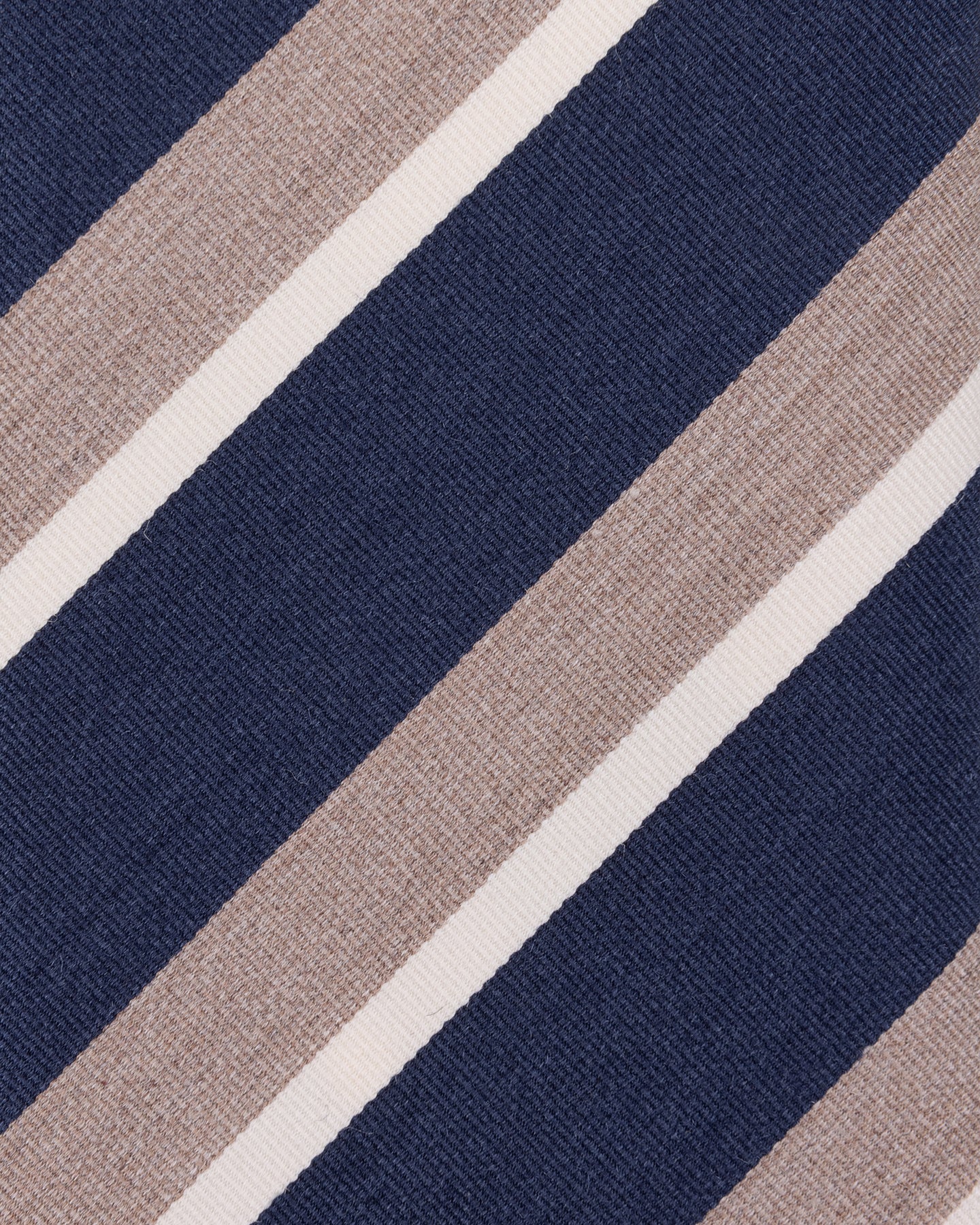 Navy Stone White Stripe Silk Cotton Mogador