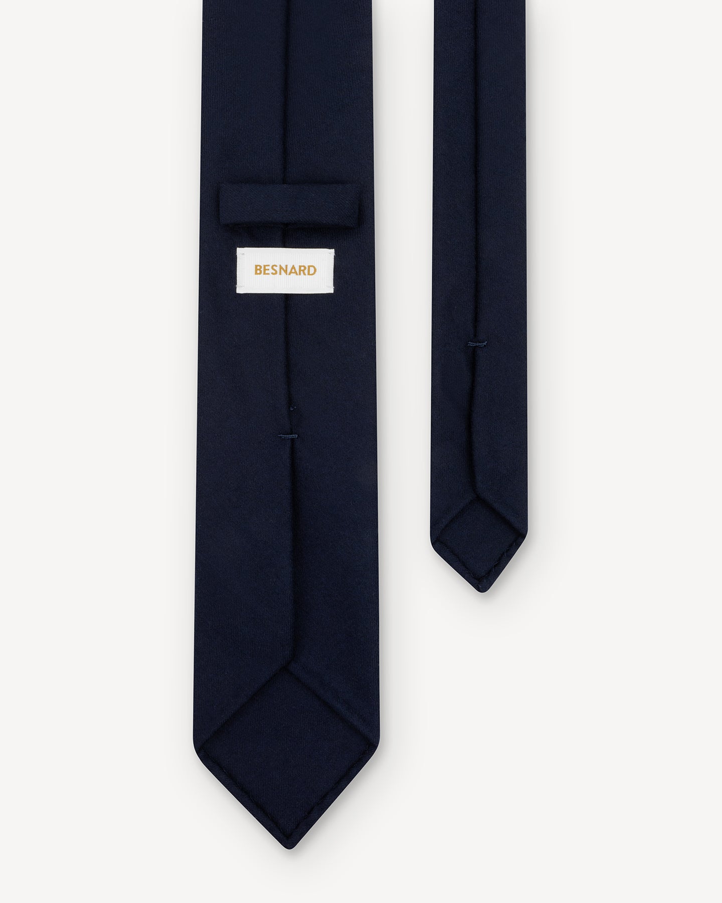 Navy Fox Brothers Flannel Tie