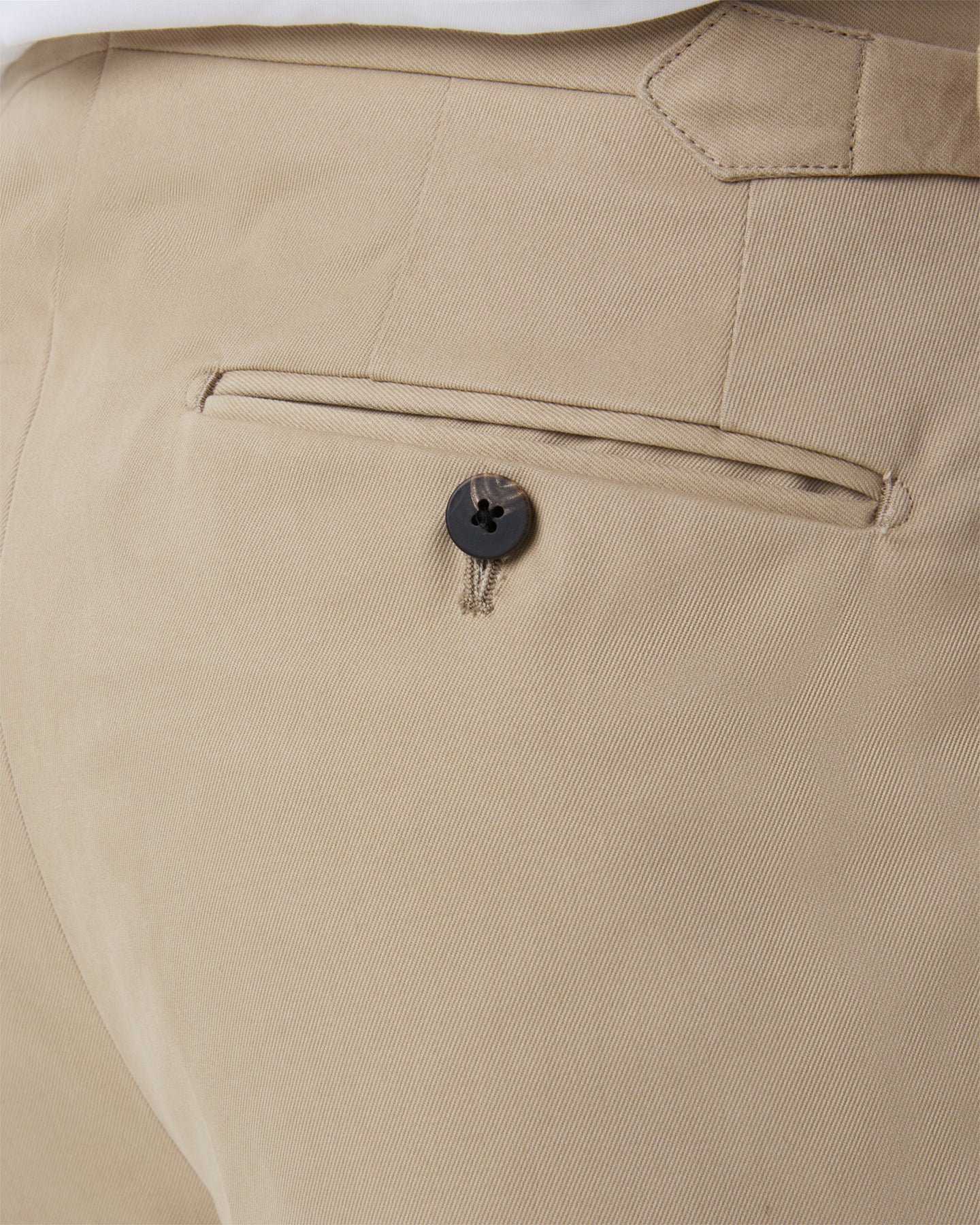 Stone cotton trousers with horn buttons