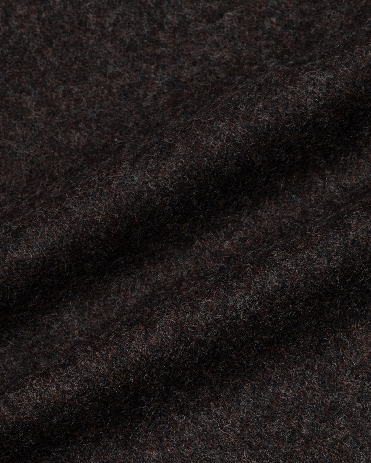 Dark brown flannel fabric