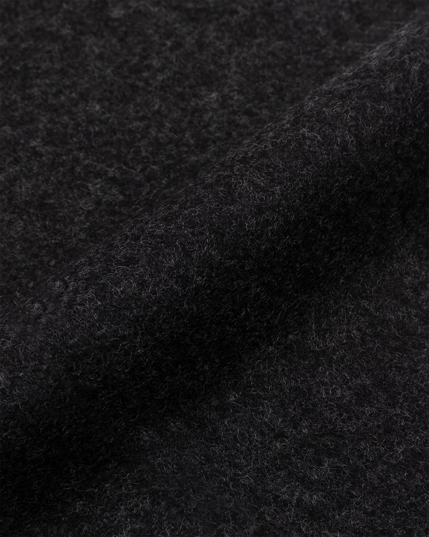 Close up of charcoal flannel fabric
