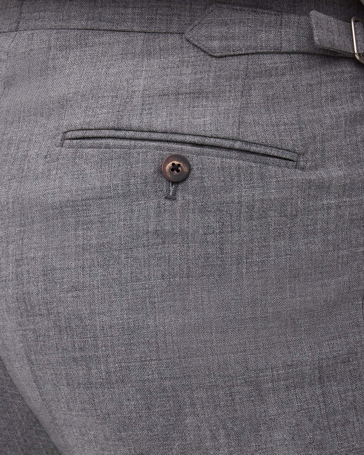 Light Grey Single Pleat Tropical Wool Trousers