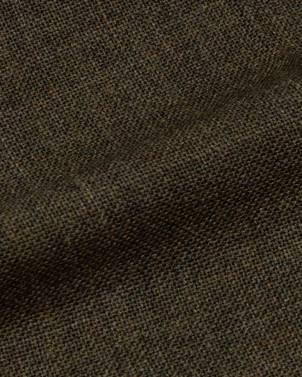 Olive Brown Tropical Wool Trousers