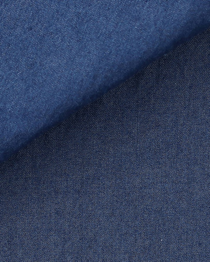 Rinse wash denim shirt fabric by Thomas Mason