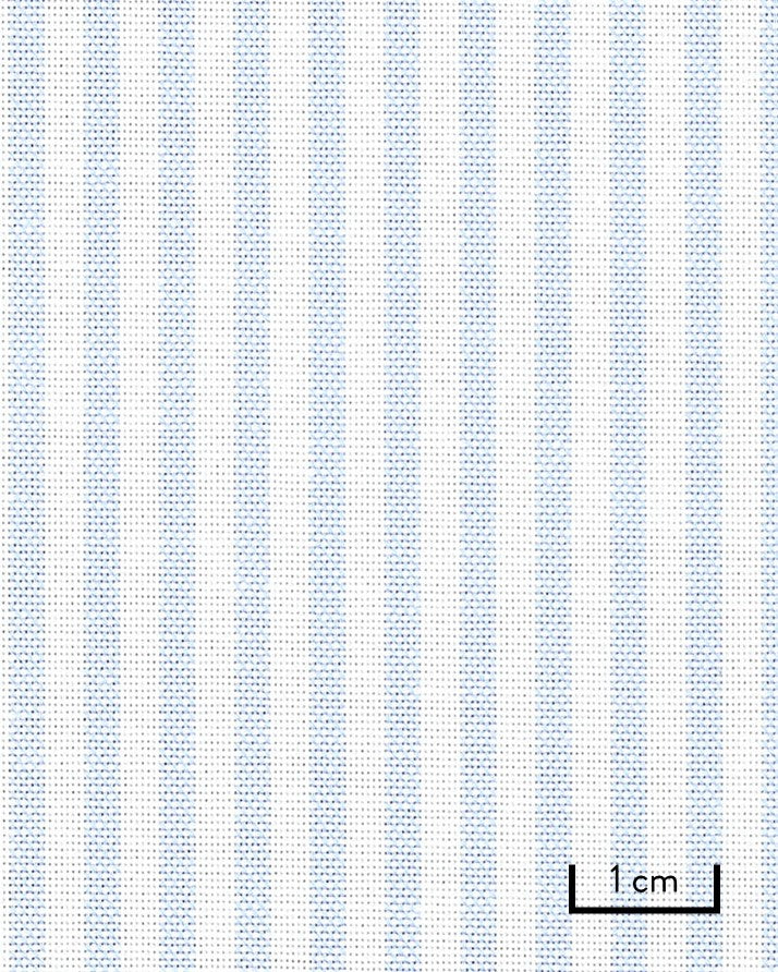 Thomas Mason Light Blue University Stripe Premium Oxford Cloth