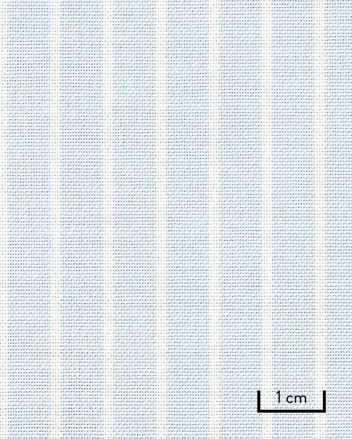 Thomas Mason Light Blue Reverse Stripe Premium Oxford Cloth