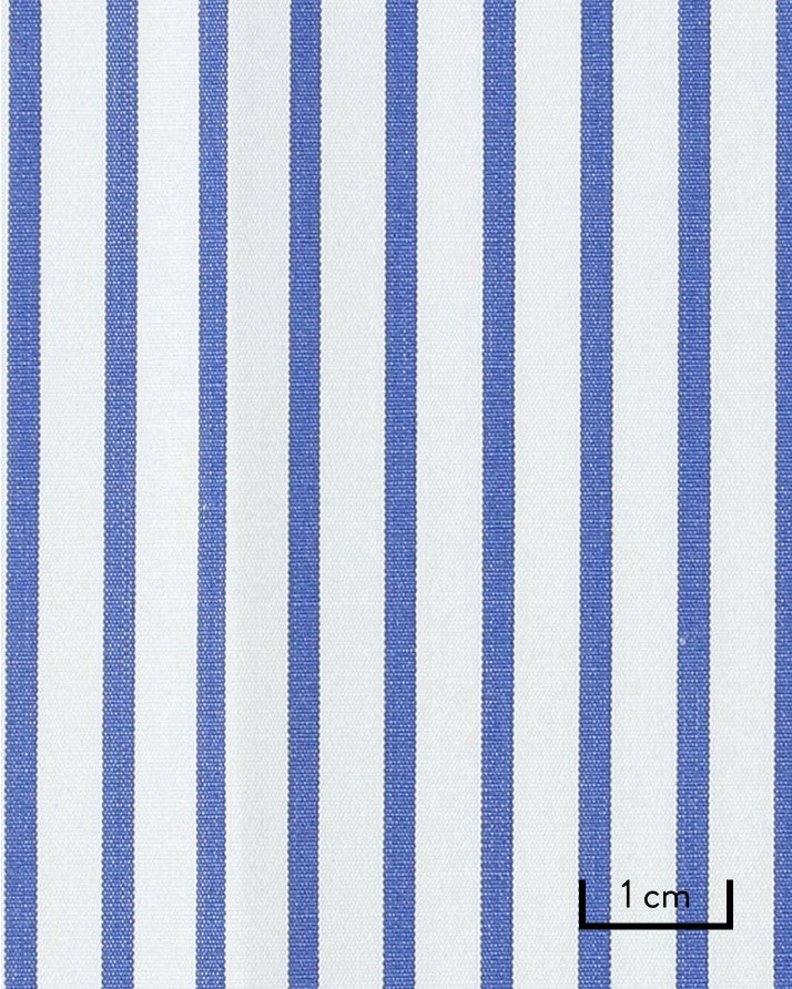 Thomas Mason Dark Blue Pencil Stripe 120s
