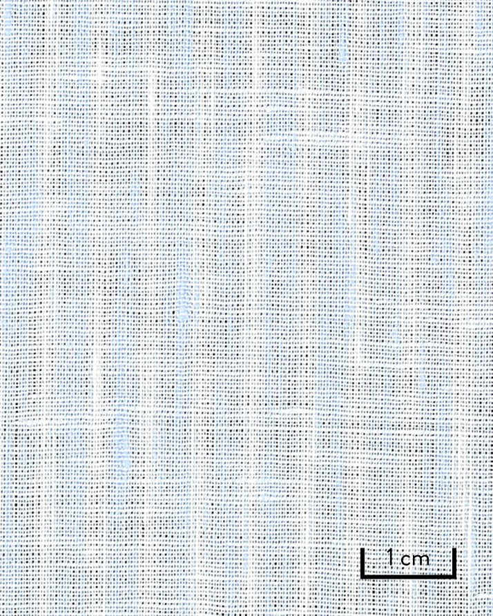 Thomas Mason Light Blue Reverse Stripe Linen