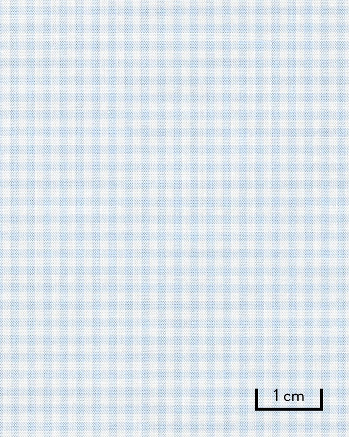 Thomas Mason Light Blue Gingham Zephyr