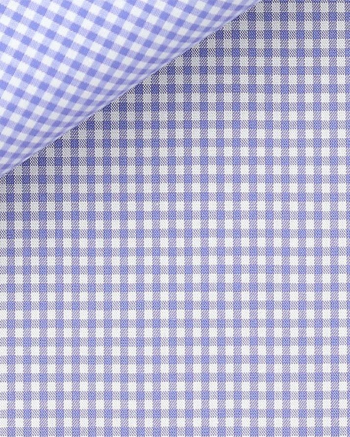 Thomas Mason Blue Gingham Zephyr