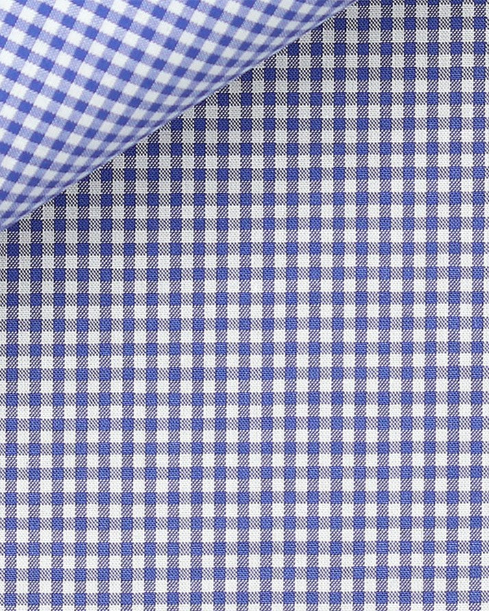 Thomas Mason Navy Gingham Zephyr