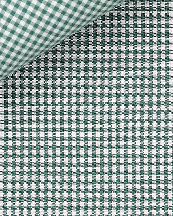 Thomas Mason Green Gingham Zephyr