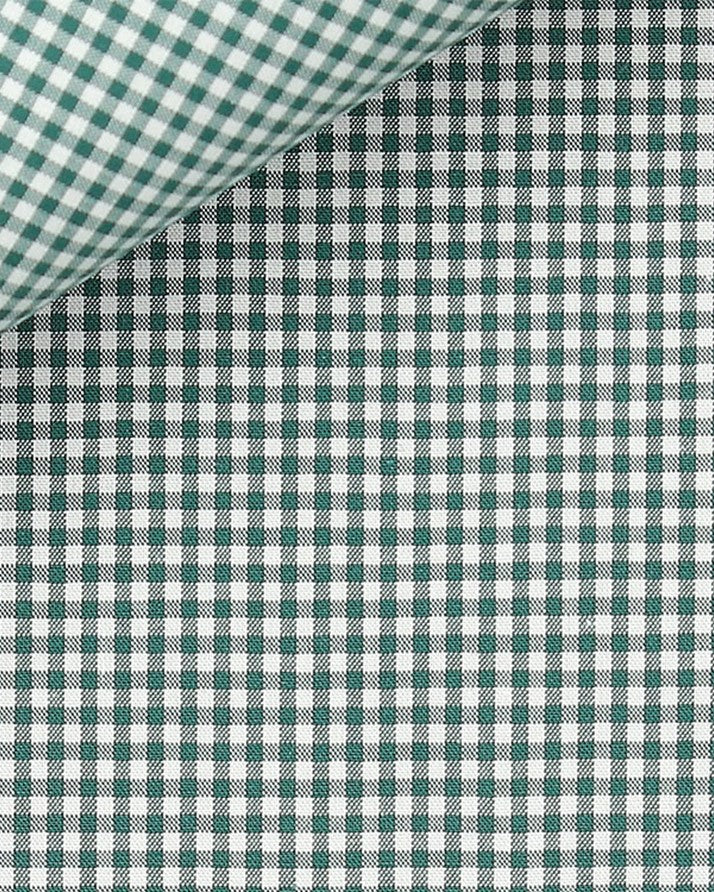 Thomas Mason Green Gingham Zephyr
