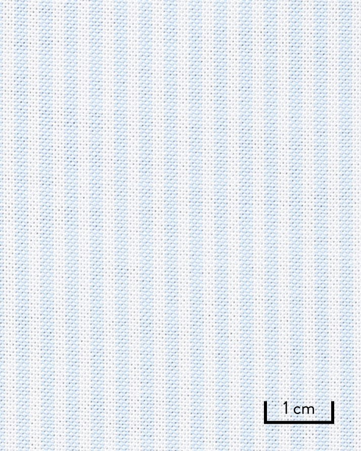 Light blue university stripe American Oxford cloth by Thomas Mason