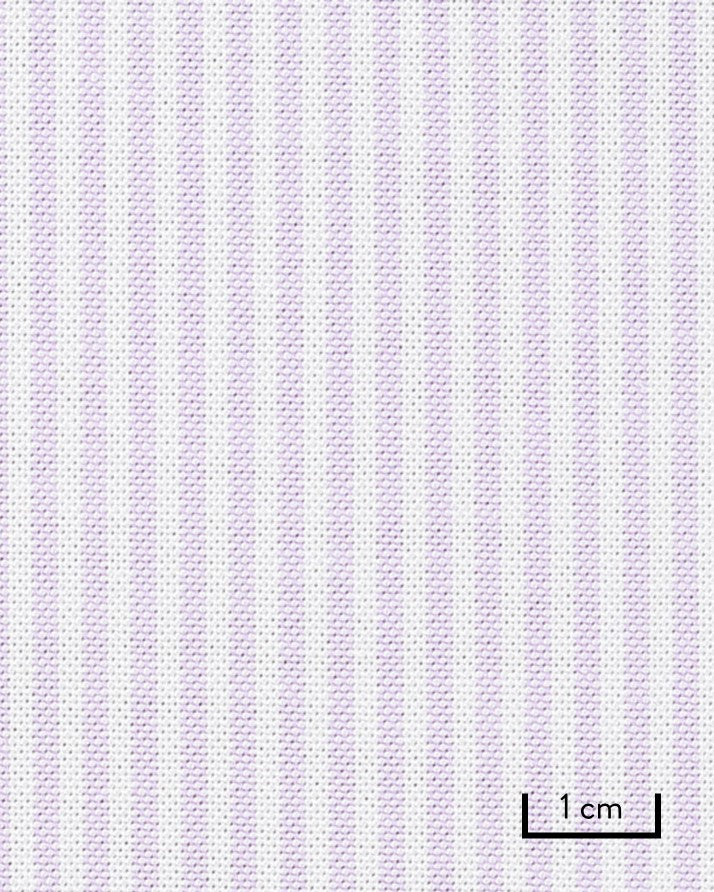 Lavender university stripe American Oxford cloth by Thomas Mason