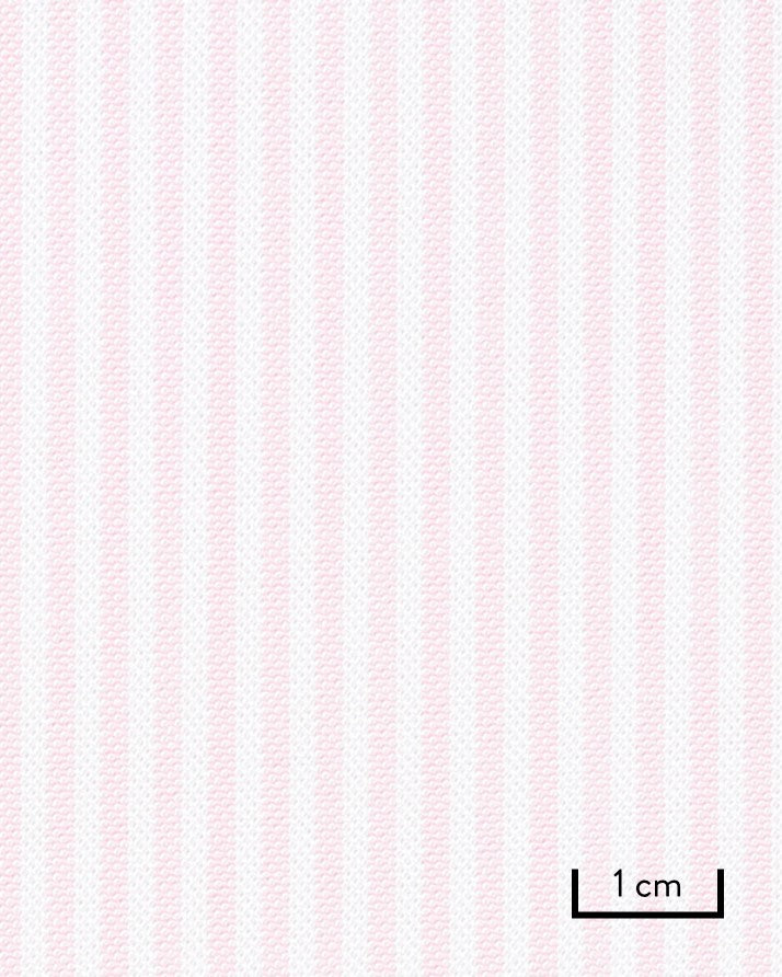 Pink university stripe American Oxford cloth by Thomas Mason