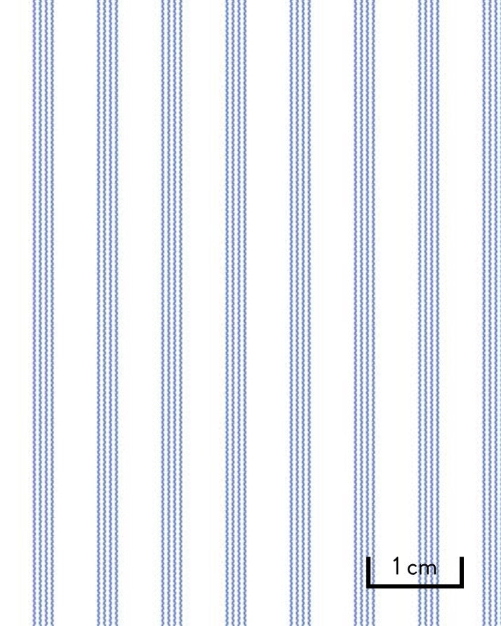 Grandi & Rubinelli White Poplin Multi Stripe 140s