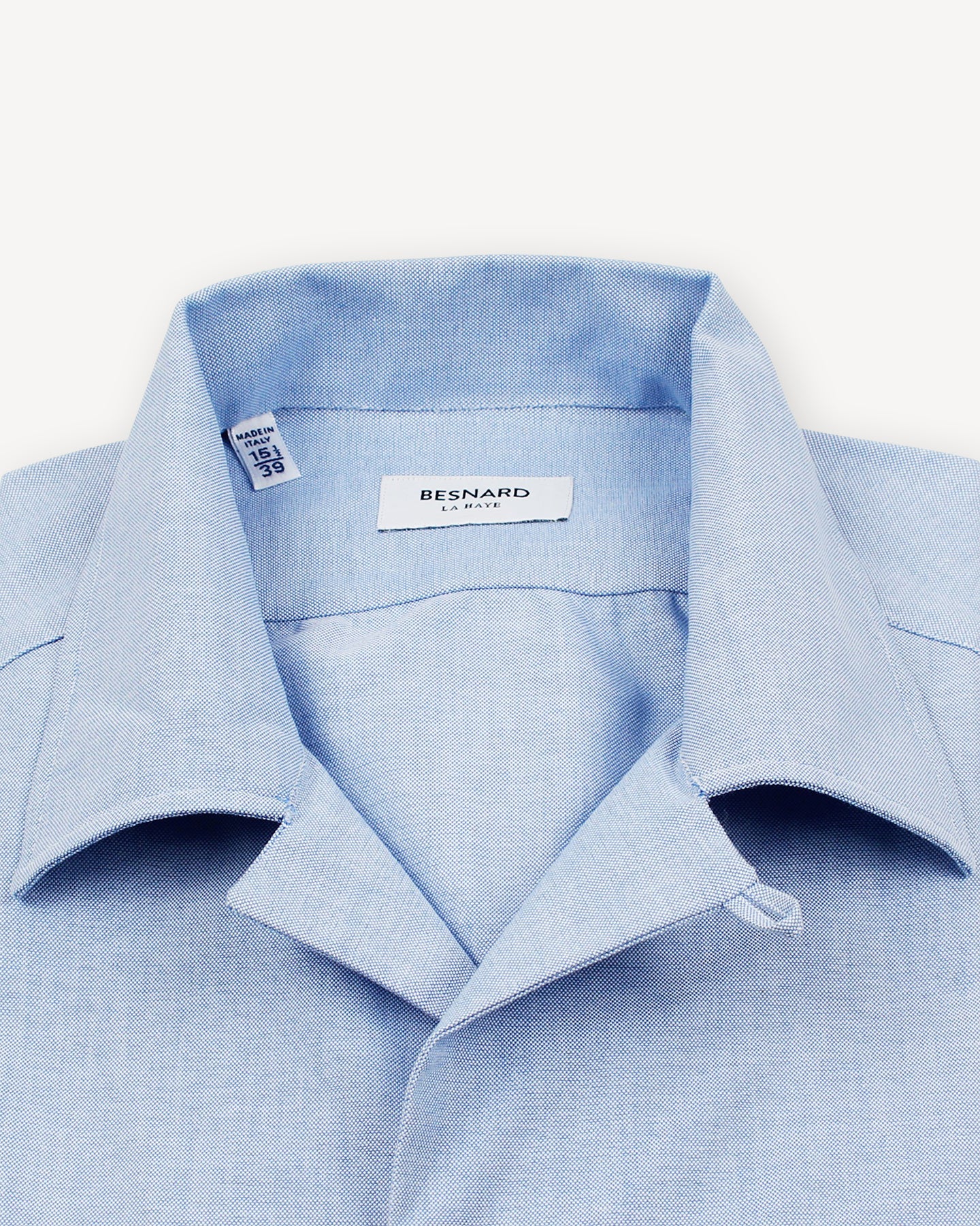 Light Blue Shirt with Camp Collar