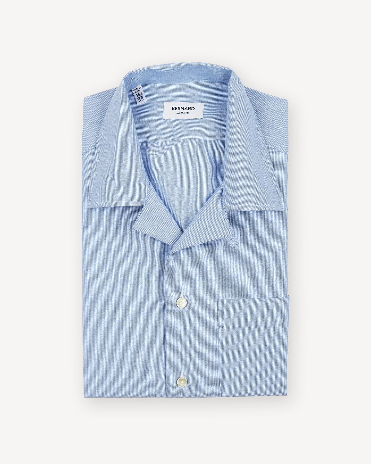 Light Blue Camp Collar Shirt