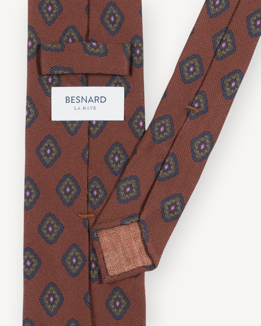 Ancient Madder Rust Medallion Silk Tie