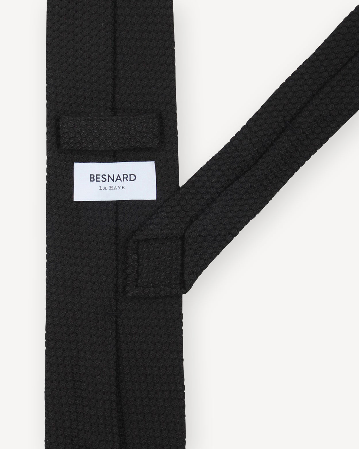 Black Garza Grossa Grenadine Tie