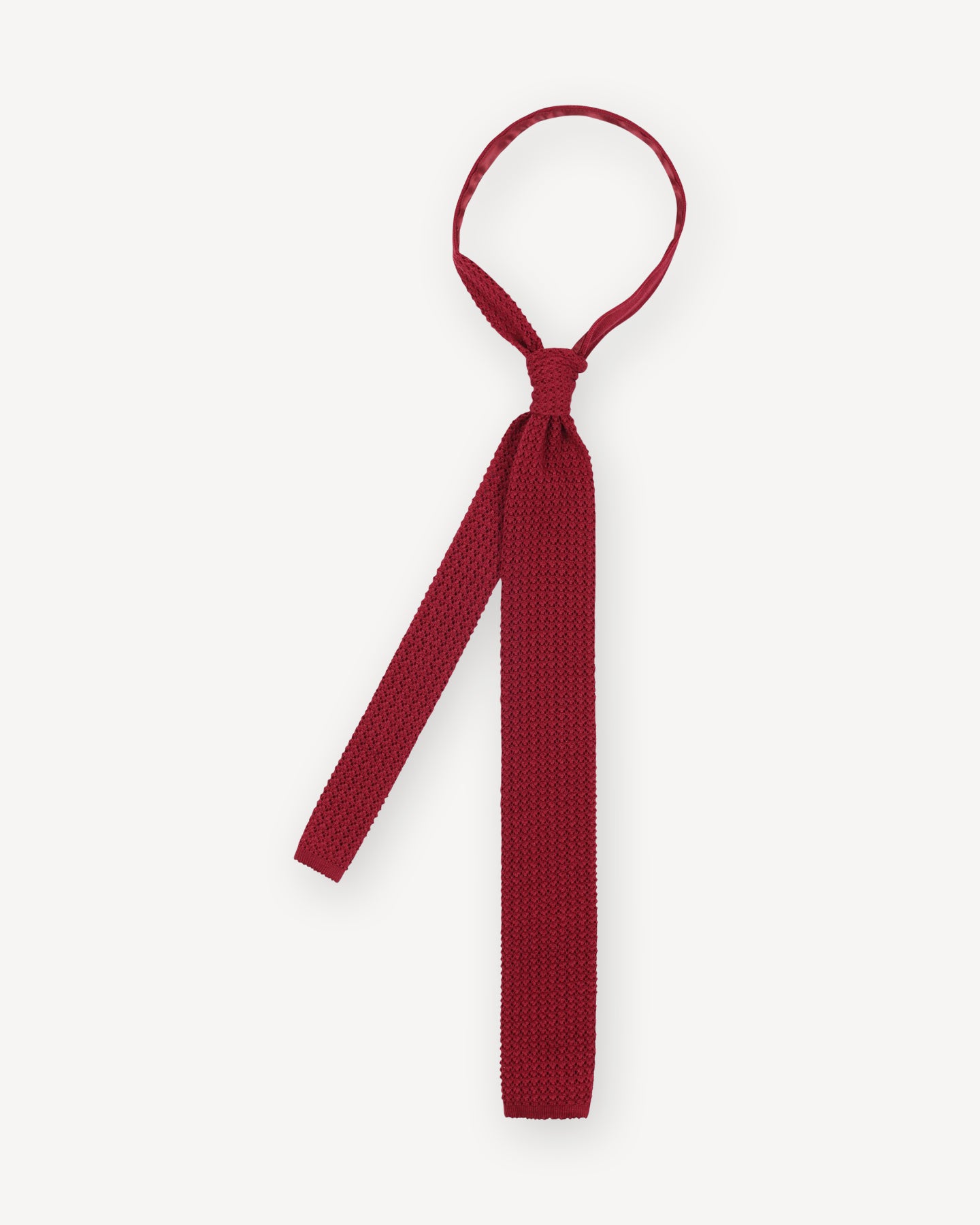 Bordeaux Knitted Wool Tie