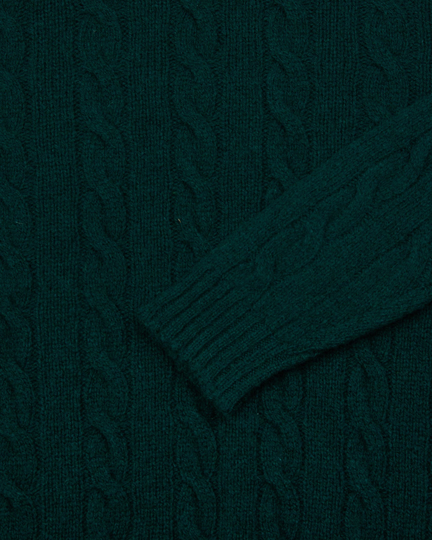 Green Shetland Wool Crewneck Sweater