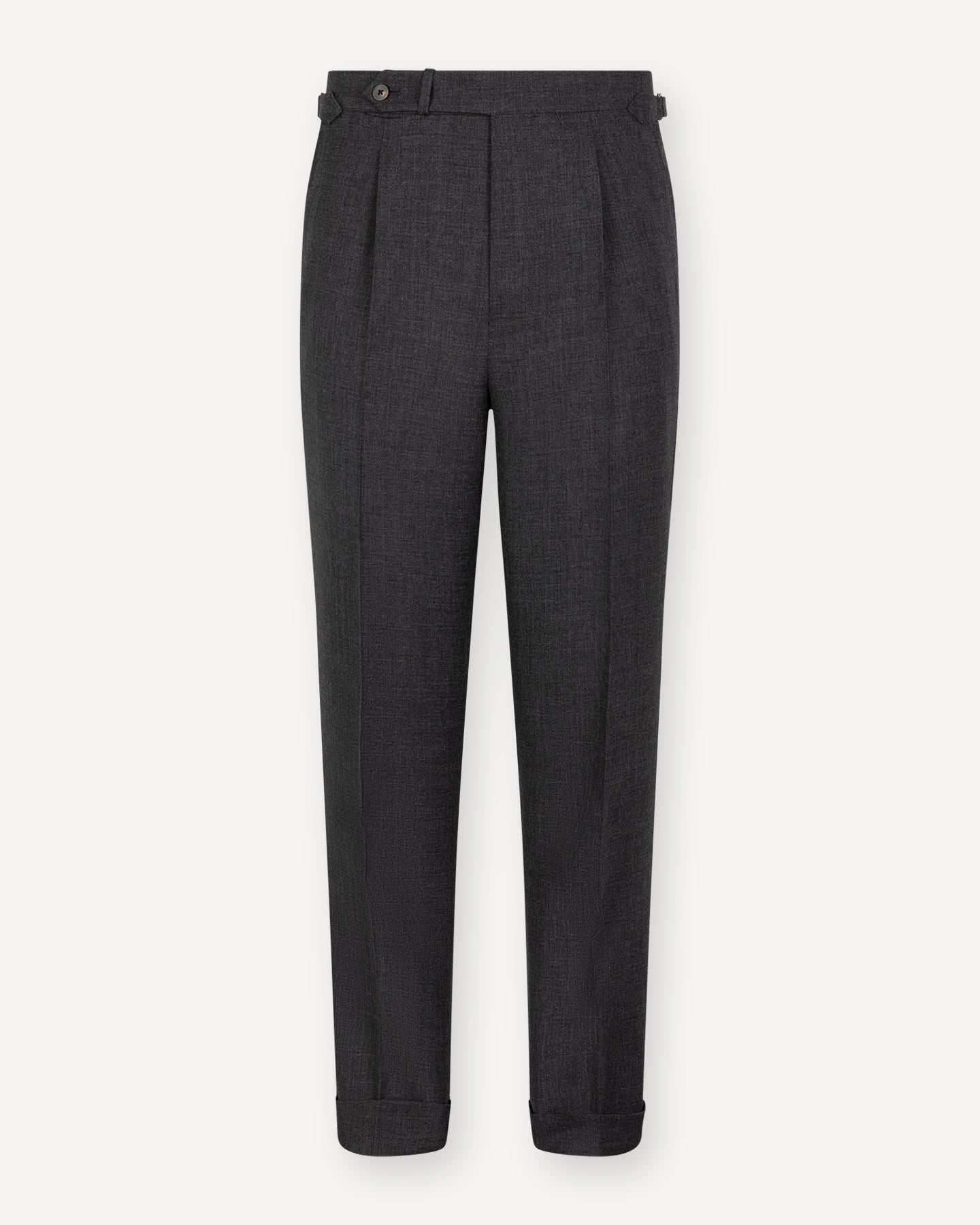 Mid Grey Tropical Wool Trousers