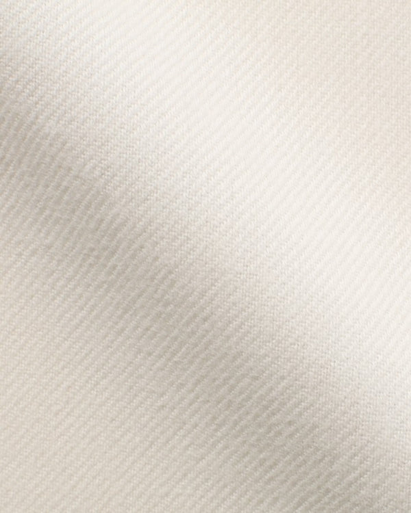 Canclini Off White Brushed Cotton Twill