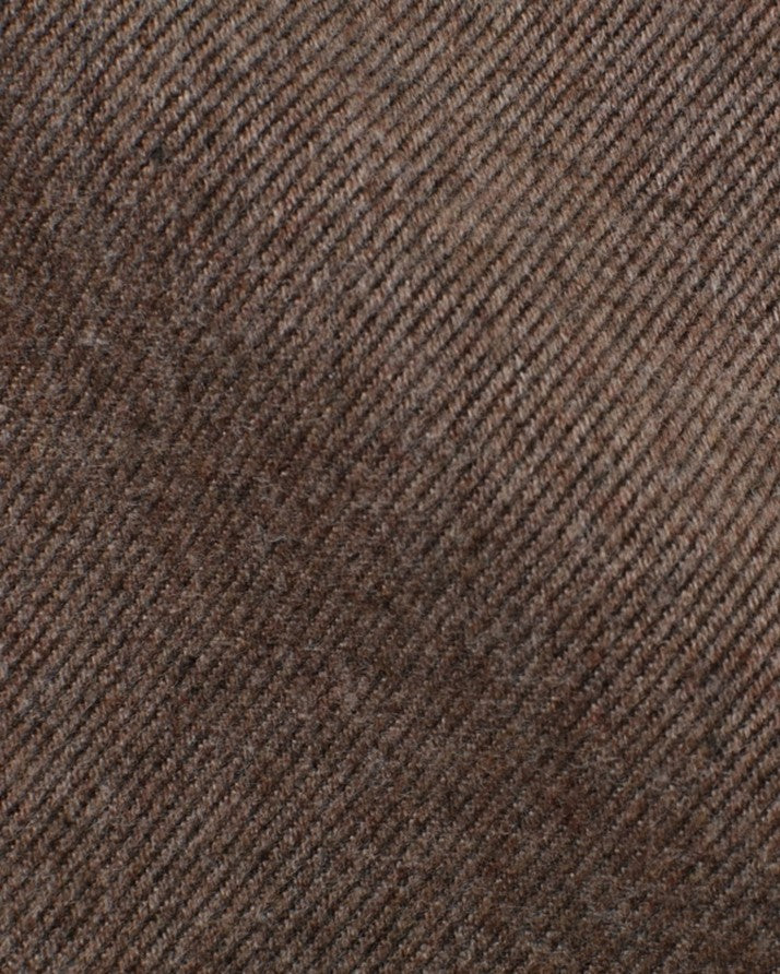 Canclini Mid Brown Brushed Cotton Twill