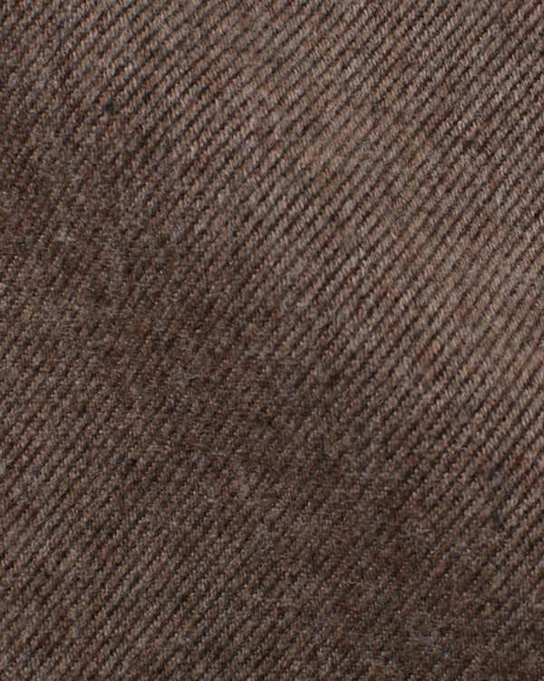 Canclini Brown Brushed Cotton Twill