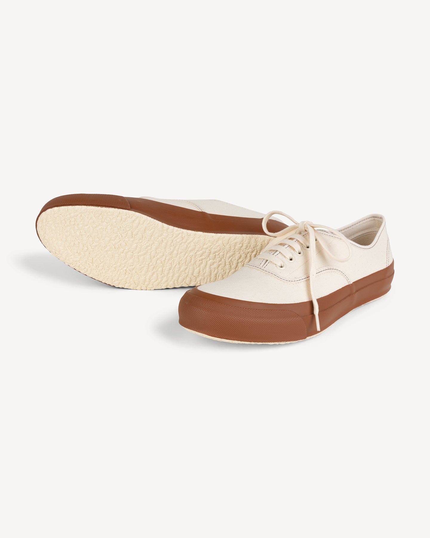 Doek Ecru/Brick Canvas Tennis Sneakers