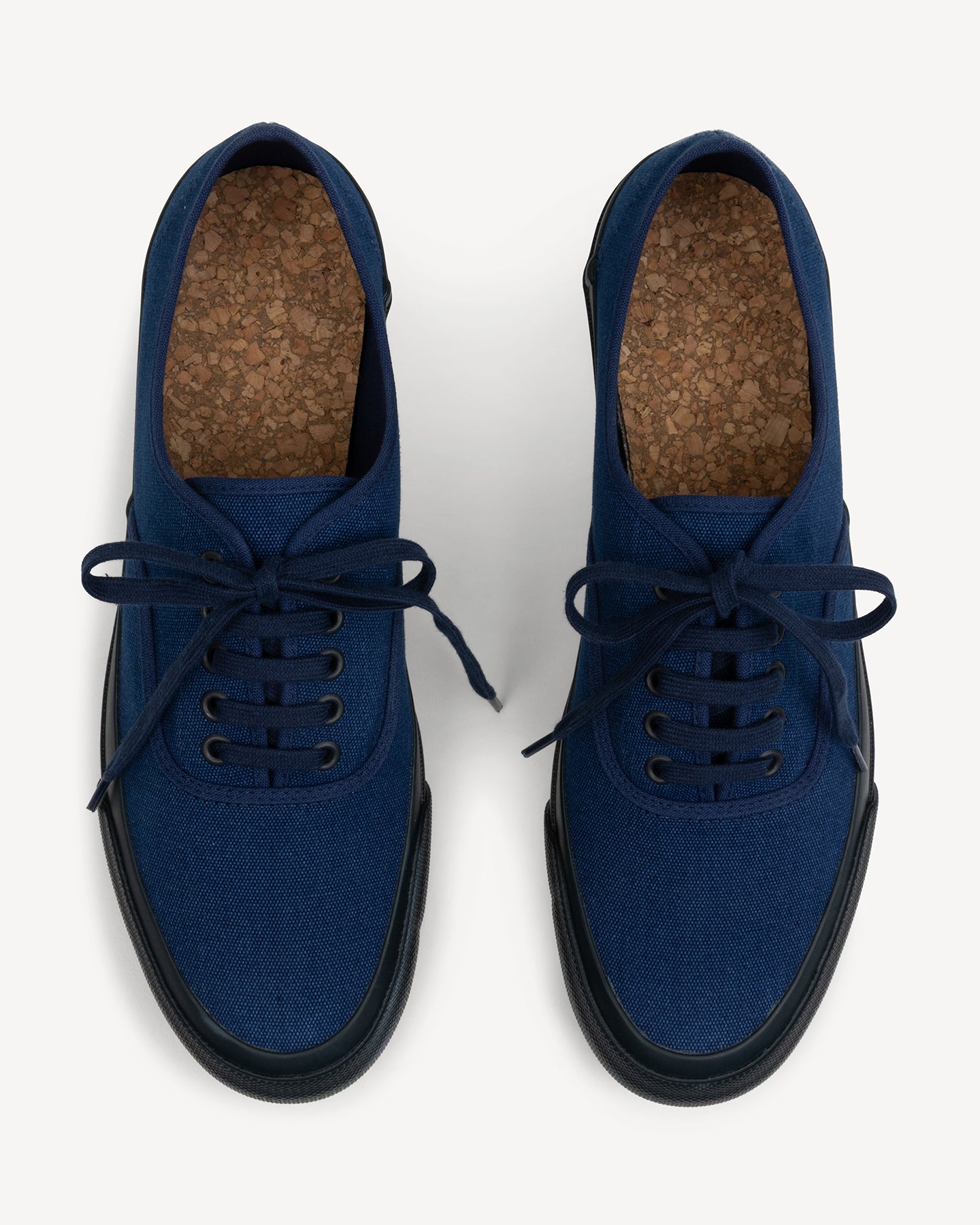 Doek Indigo/Indigo Canvas Tennis Sneakers