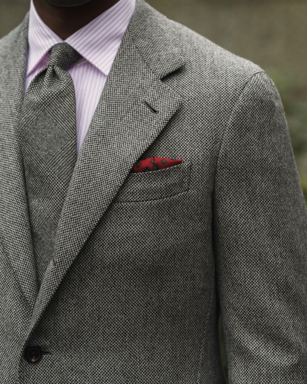 Sample - Grey Wool Cashmere Sport Coat
