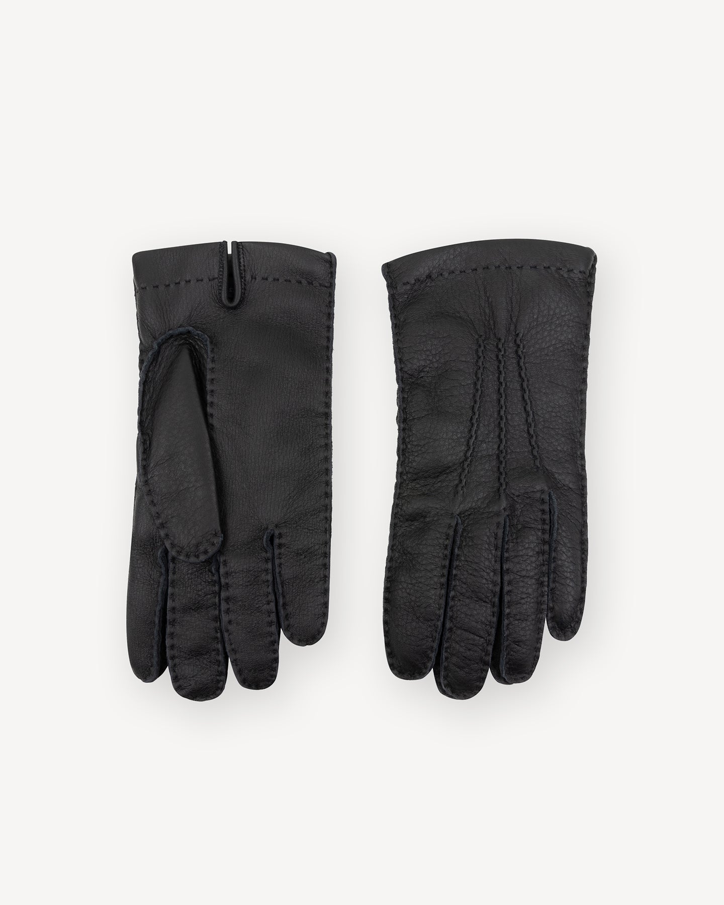 Black deerskin gloves