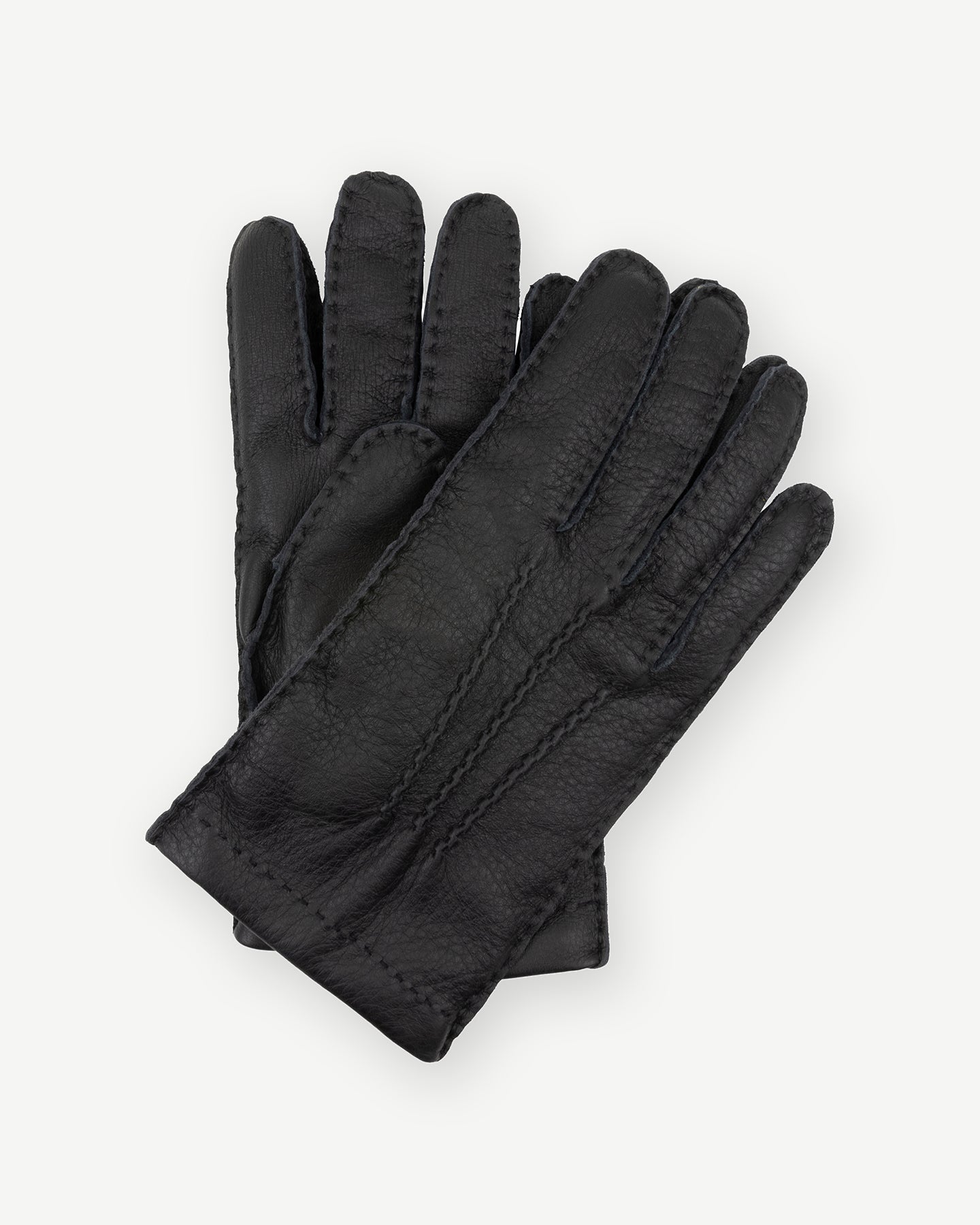 Black deerskin gloves