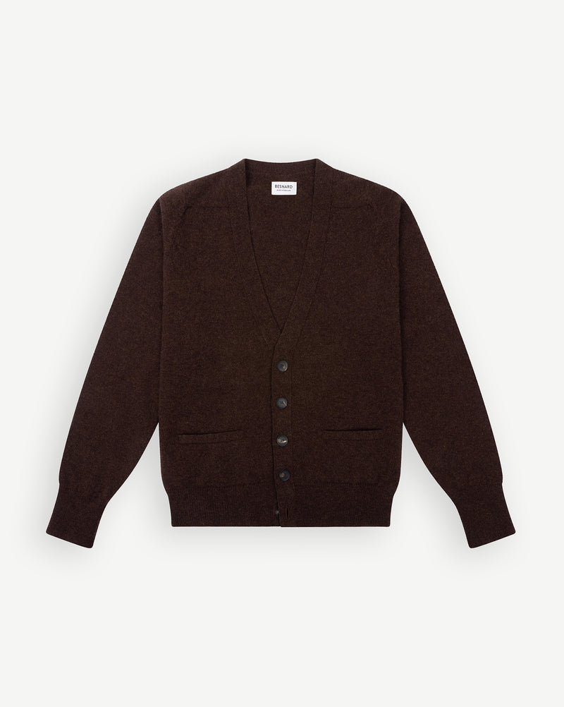 Donkerbruine Wollen Cardigan
