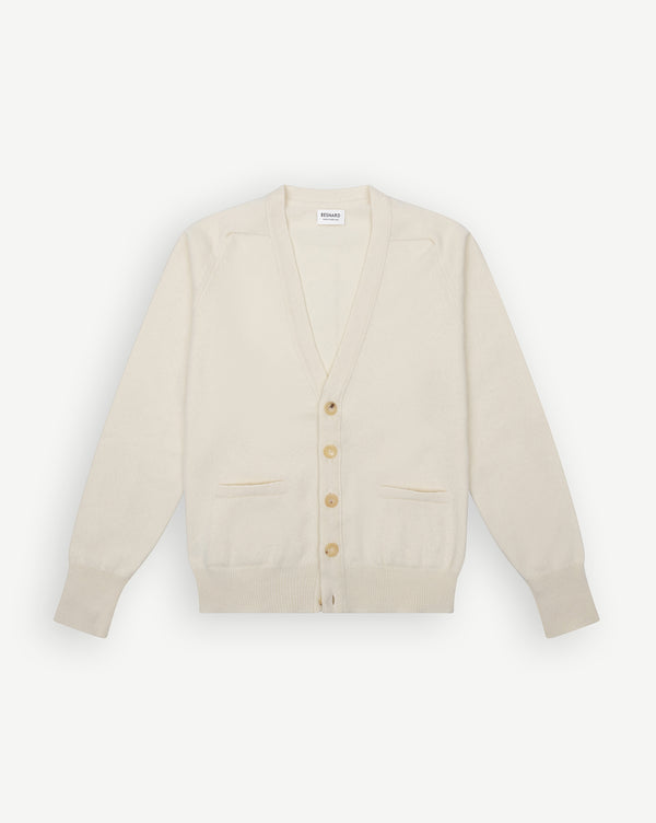 Ecru Lambswool Cardigan