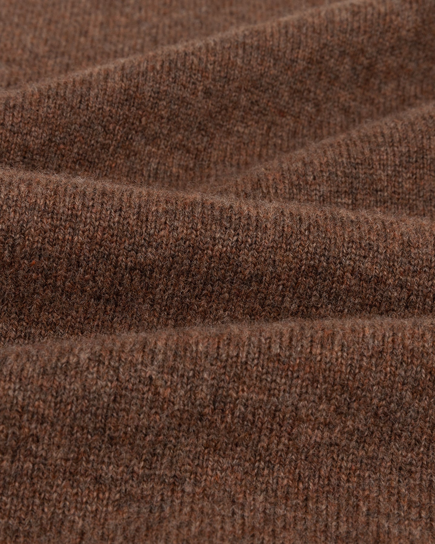 Mocha Lambswool Roll Neck