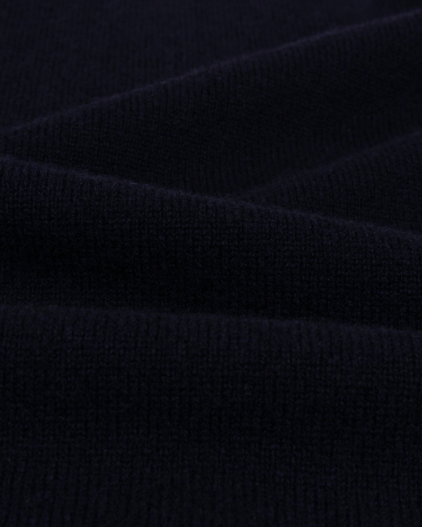 Navy Lambswool Roll Neck