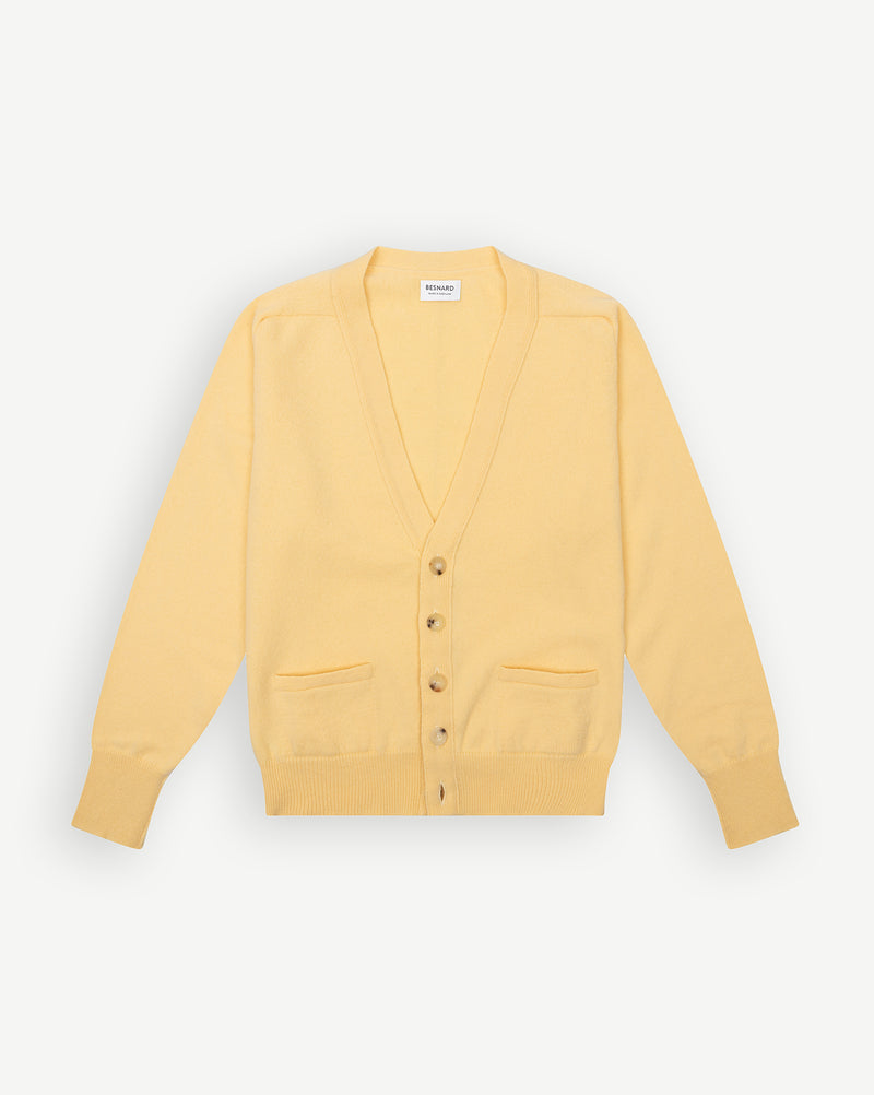 Gele Wollen Cardigan