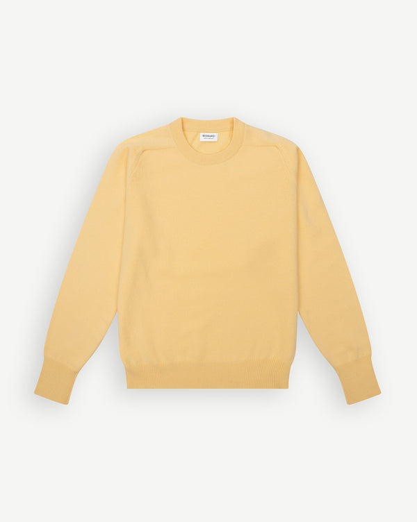 Yellow Lambswool Crew Neck
